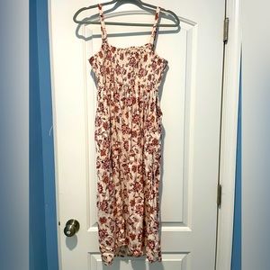 Old Navy floral midi dress, size Small